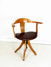 Afbeelding in Gallery-weergave laden, Vintage Draaibare Bureaustoel