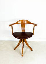 Afbeelding in Gallery-weergave laden, Vintage Draaibare Bureaustoel