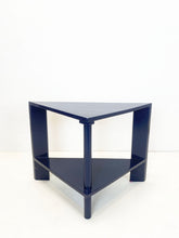 Afbeelding in Gallery-weergave laden, Blauwe Vintage Hoektafel