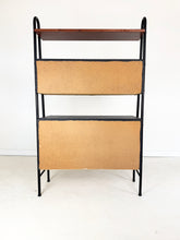 Load image into Gallery viewer, Vintage Wandkast, Mahonie en Skai