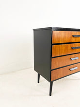 Afbeelding in Gallery-weergave laden, Scandinavisch Ladekast Teak / Zwart