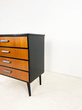 Afbeelding in Gallery-weergave laden, Scandinavisch Ladekast Teak / Zwart