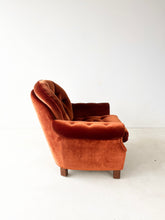 Afbeelding in Gallery-weergave laden, Roestoranje Fluwelen Fauteuil