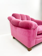 Afbeelding in Gallery-weergave laden, Royaal Roze Mohair Velours Fauteuil