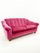 Afbeelding in Gallery-weergave laden, Royaal Roze Mohair Velours Bank