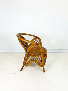 Vintage Rieten Stoel