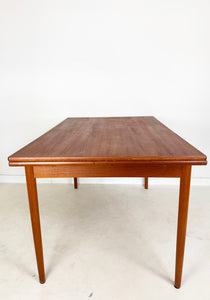 Uitschuifbare Vintage Teak Tafel