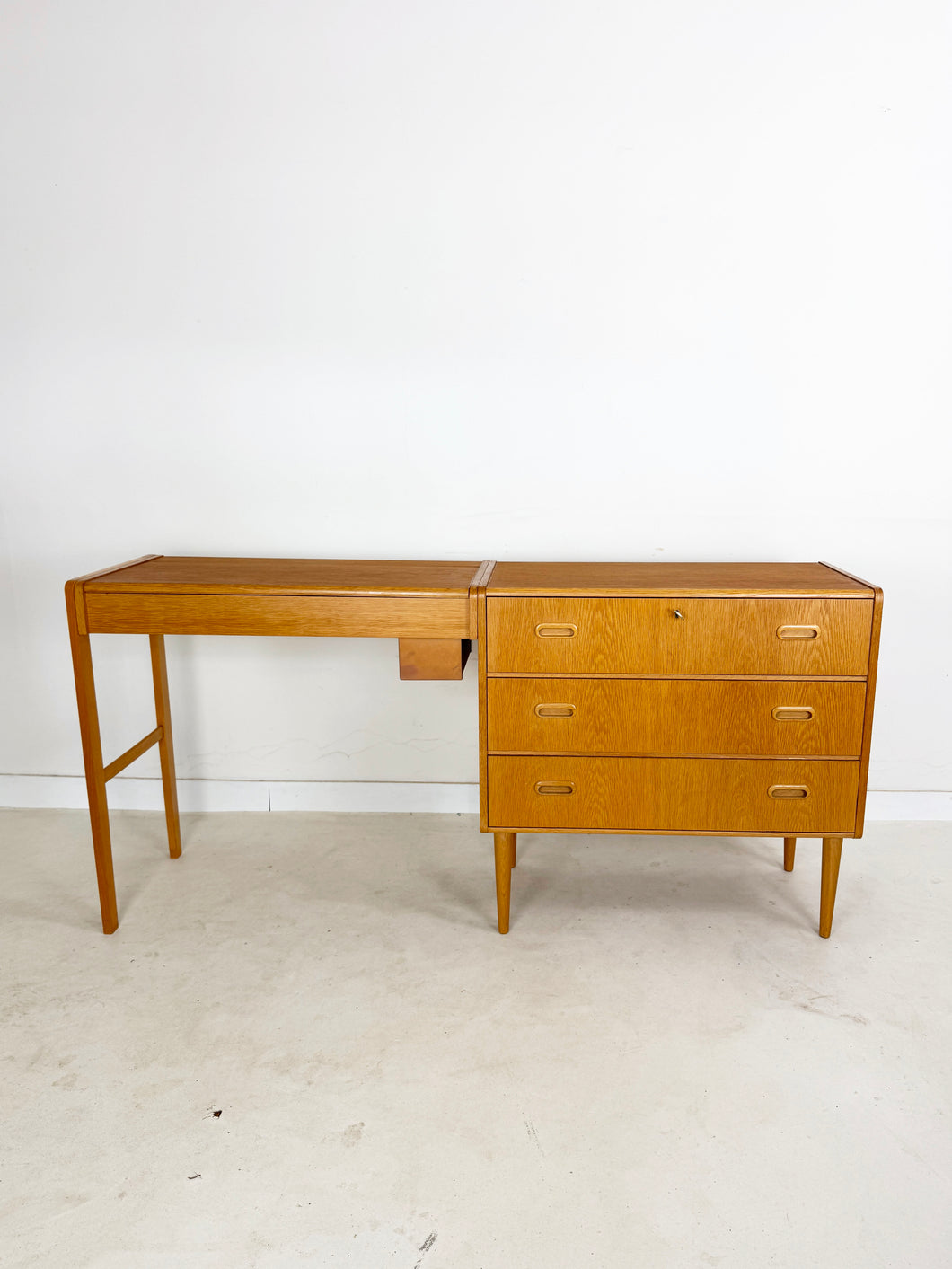 Vintage Kaptafel / Ladekast combi
