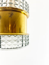 Load image into Gallery viewer, Brass Crystal Hanging Lamp
