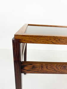 Glass side table